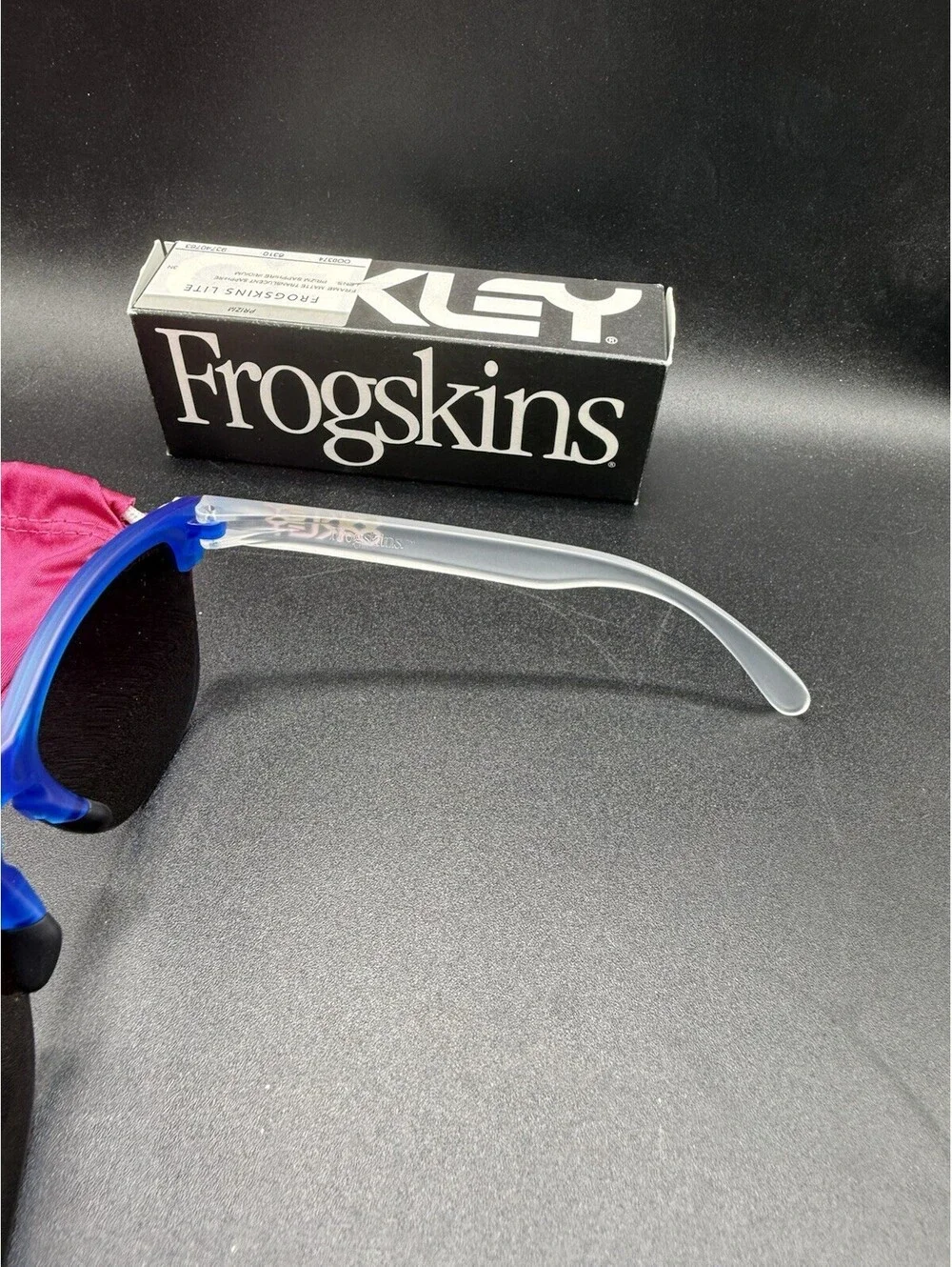 Oakley Frogskin Lite Matte Translucent Sapphire/Prizm Sapphire Irid OO9374-0763